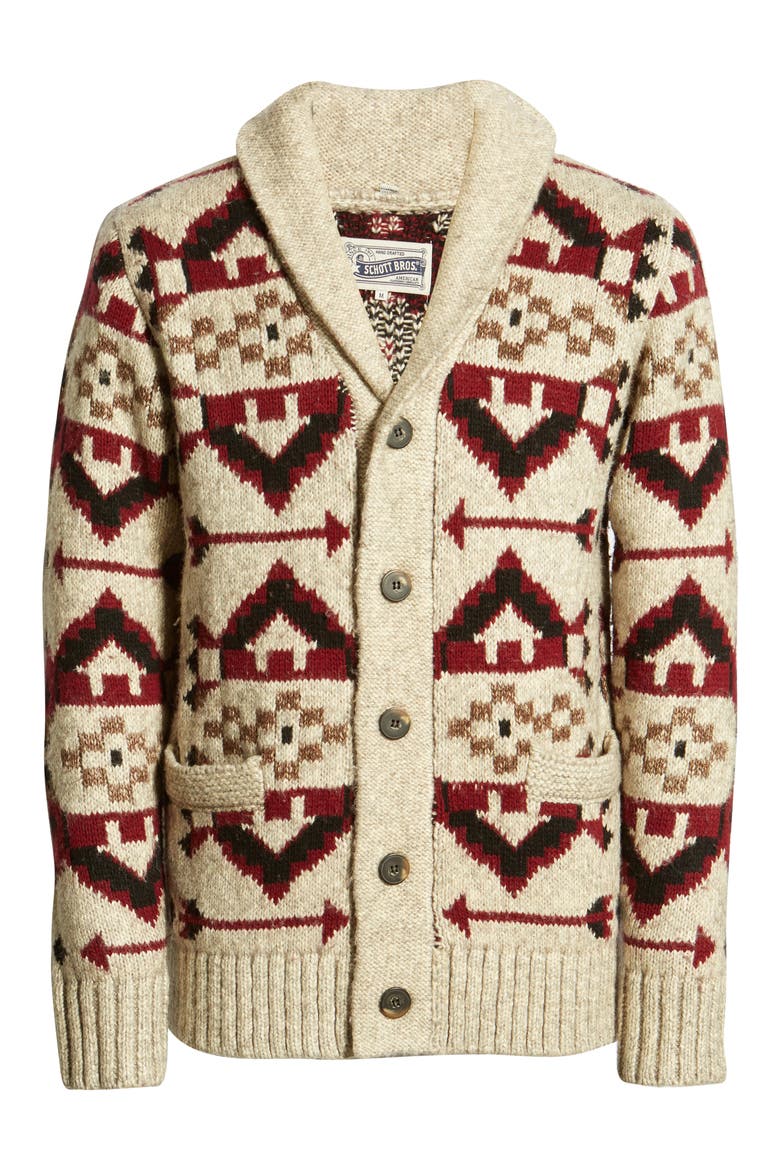 Southwestern Motif Sweater, Alternate, color, LIMESTONE