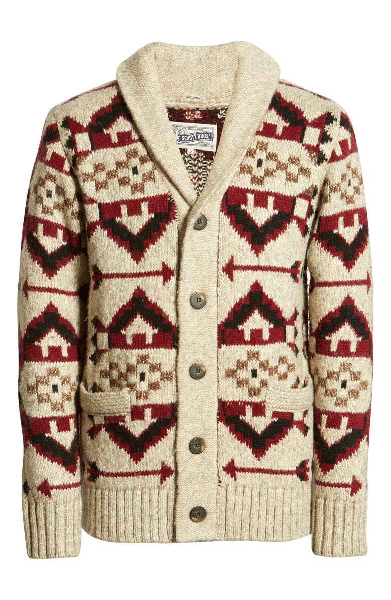 Schott NYC Southwestern Motif Sweater, Alternate, color, 