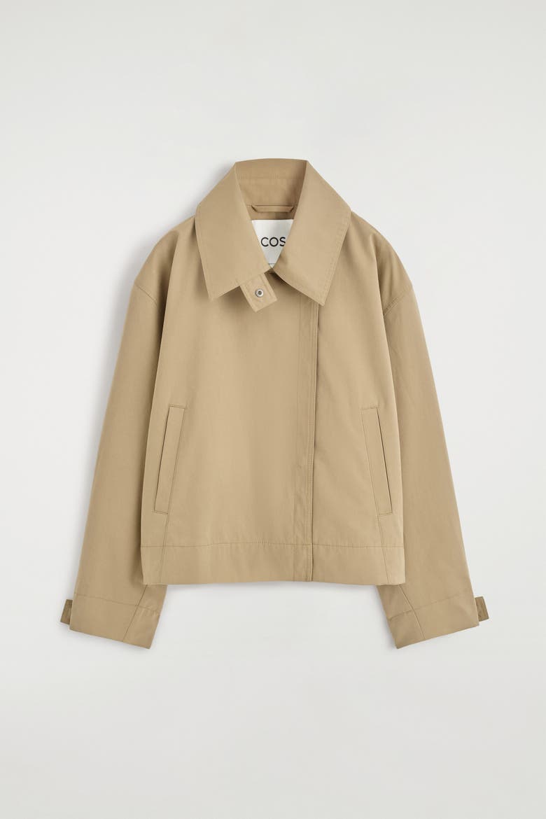 Rounded Short Trench Coat, Alternate, color, BEIGE
