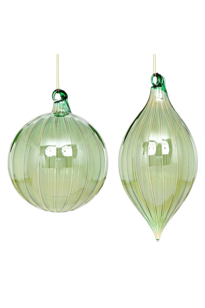 Reflective Drop Ornament, Box of 6, Main, color, Mint Green