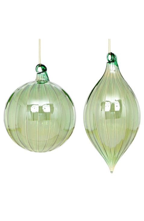 Reflective Drop Ornament, Box of 6