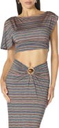 AFRM Perla Asymmetric Crop Top