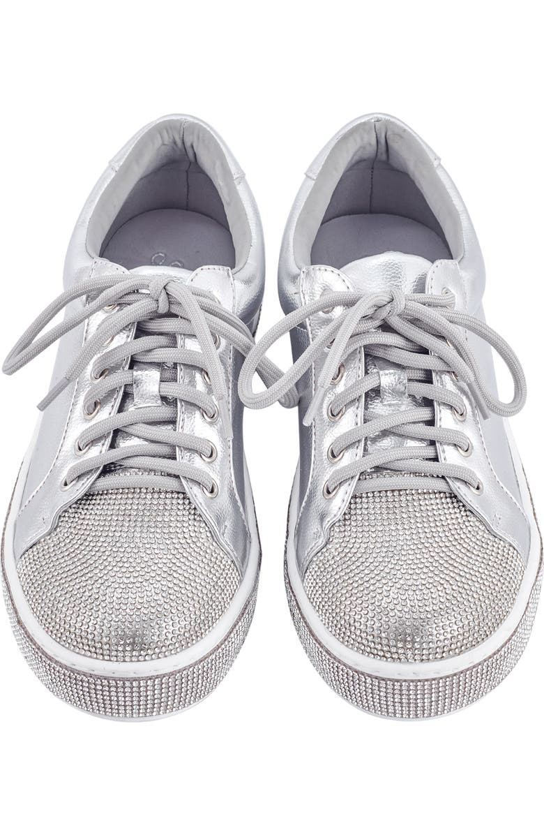 LADY COUTURE Legend Rhinestone Sneaker, Alternate, color, Silver