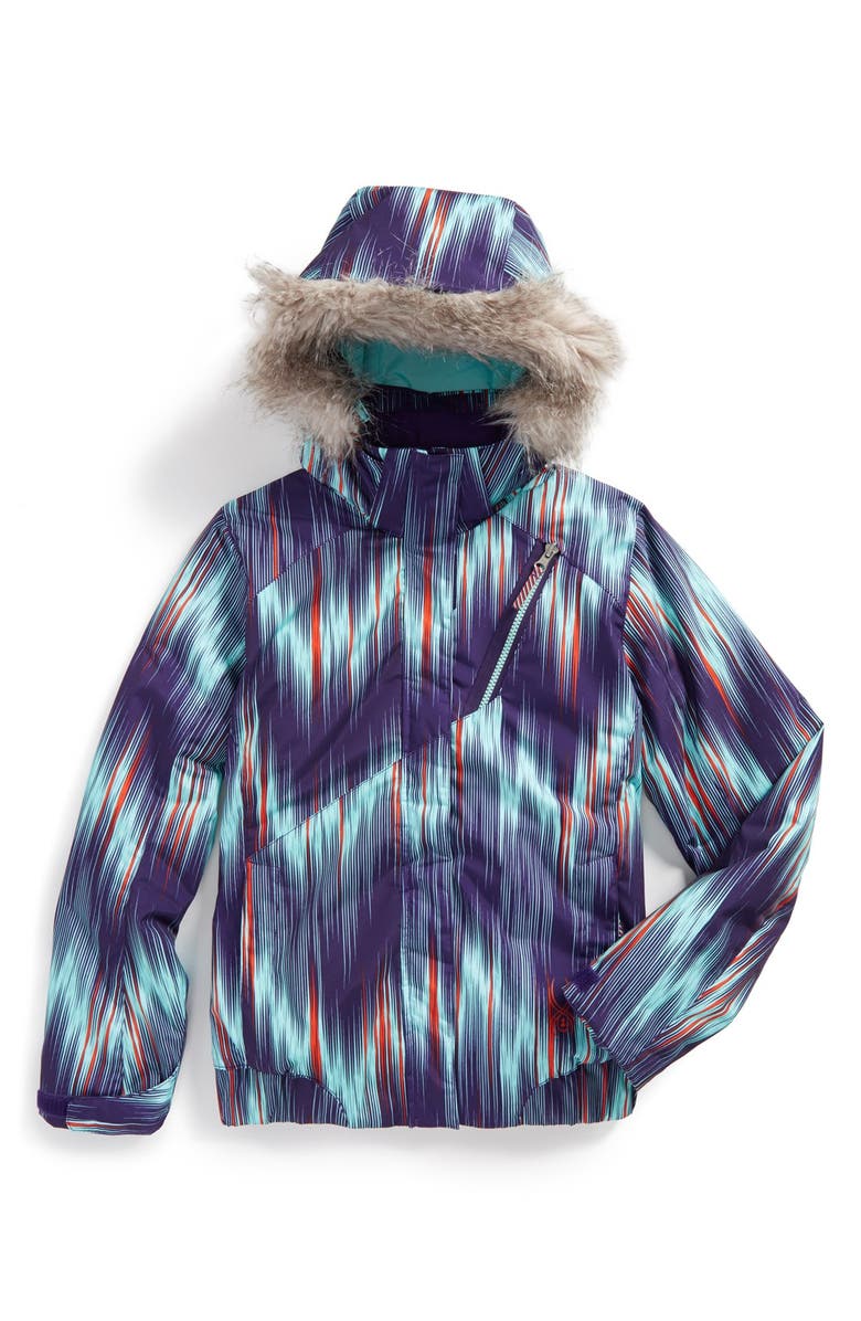 Spyder 'Lola' Water Resistant Ski Jacket, Main, color, 