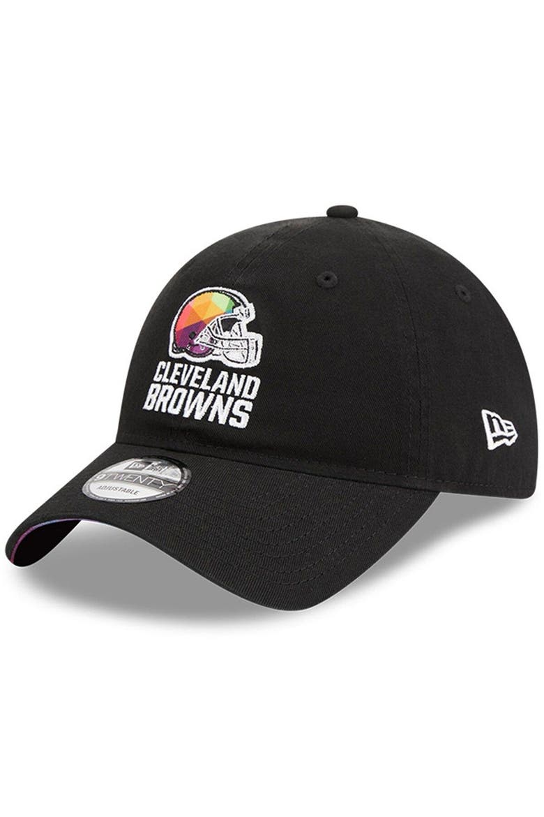 Men's New Era  Black Cleveland Browns 2023 NFL Crucial Catch 9TWENTY Adjustable Hat, Alternate, color, Black