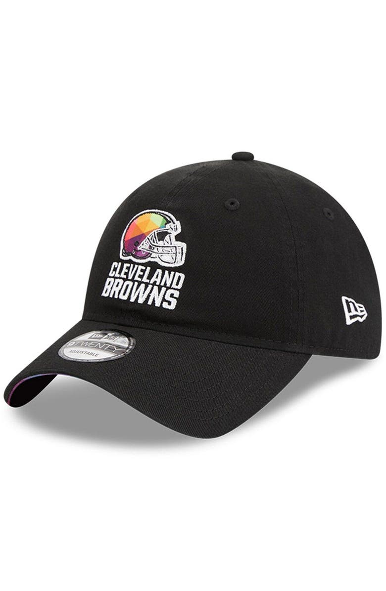 New Era Men's New Era Black Cleveland Browns 2023 NFL Crucial Catch 9TWENTY Adjustable Hat, Alternate, color, Black