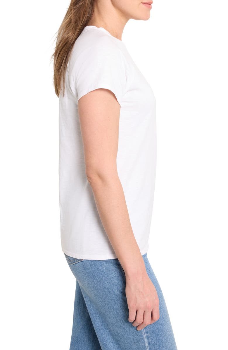 NZT by NIC+ZOE Slub Cotton T-Shirt, Alternate, color, Paper White