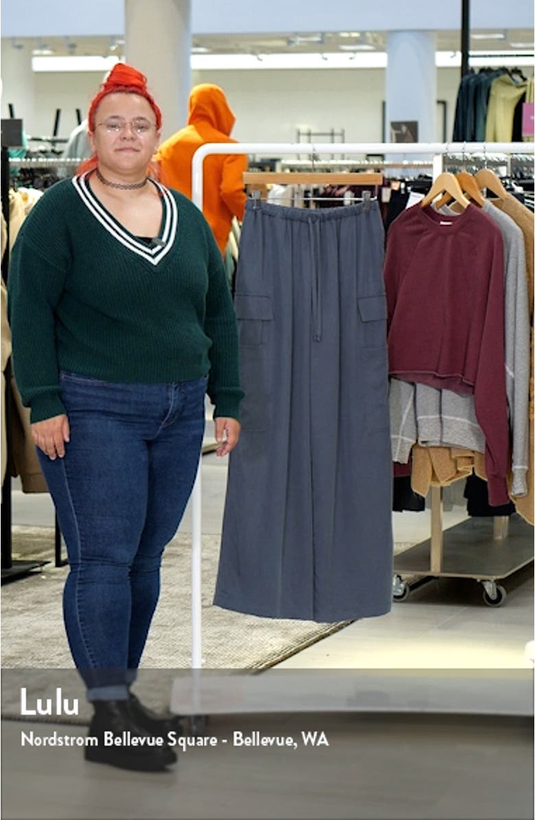 Ethan Tie Waist Twill Cargo Pants, sales video thumbnail