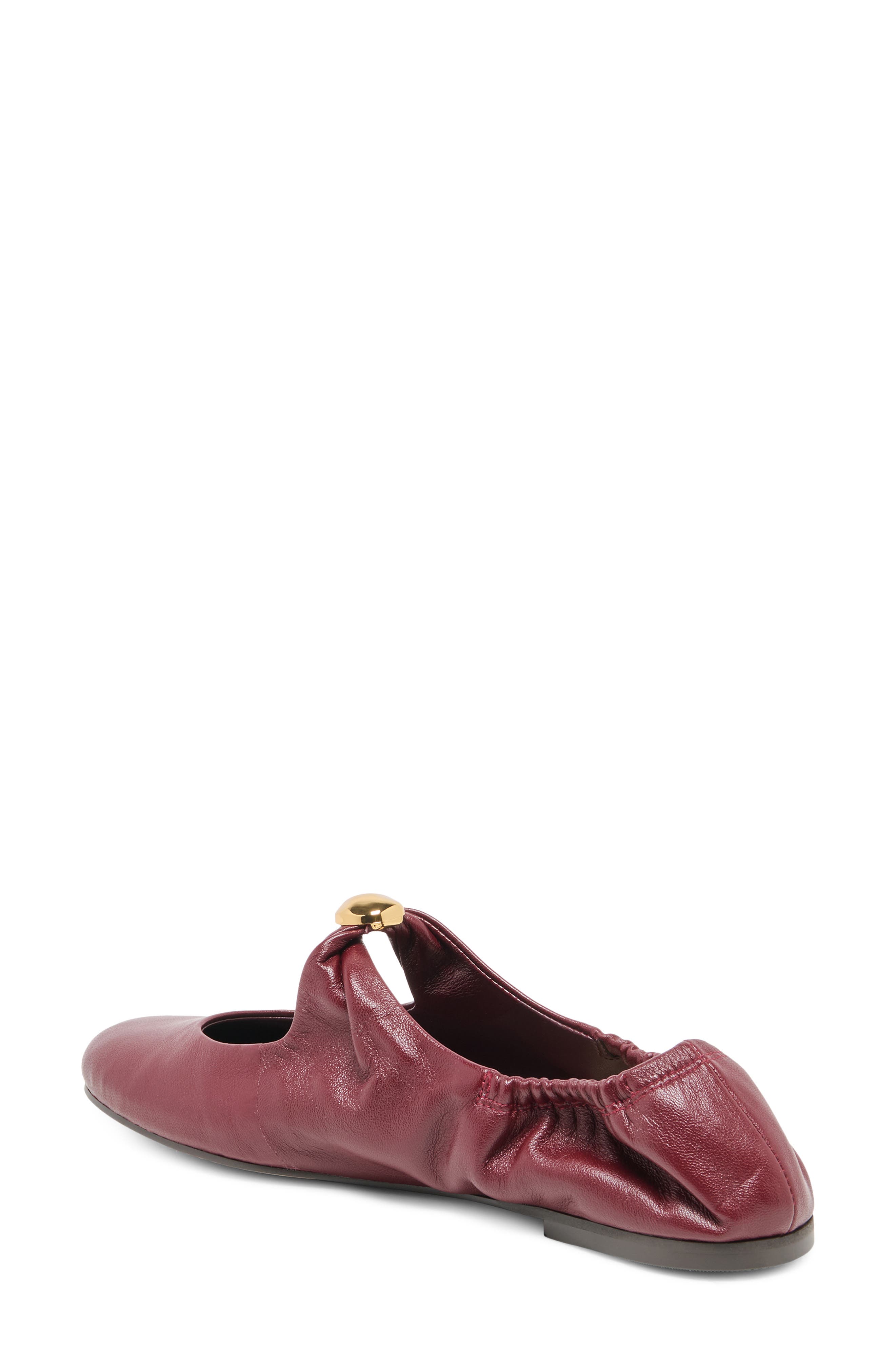 Cornel Mary Jane Flat, Alternate, color, OXBLOOD LEATHER