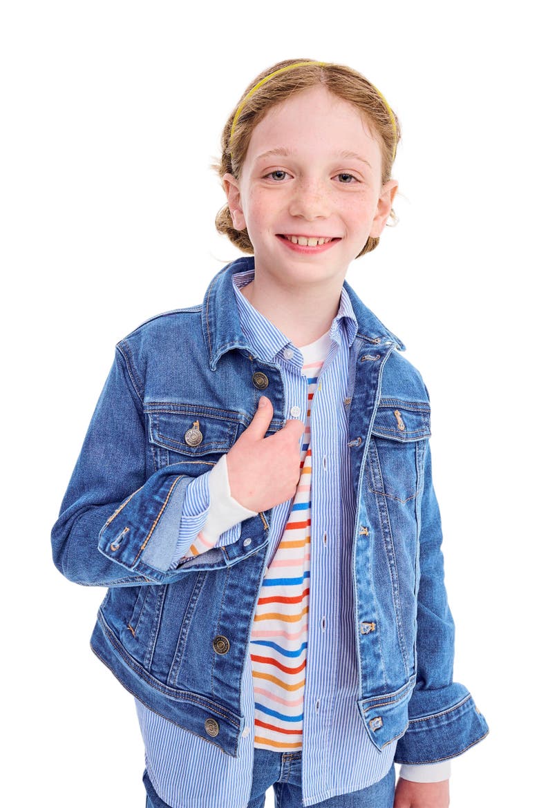 Kids Denim Jacket, Alternate, color, Classic Wash