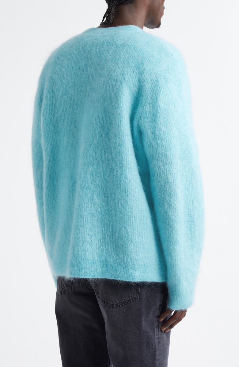 Séfr Kaito Mohair Blend Cardigan, Alternate, color, Turquoise Mohair