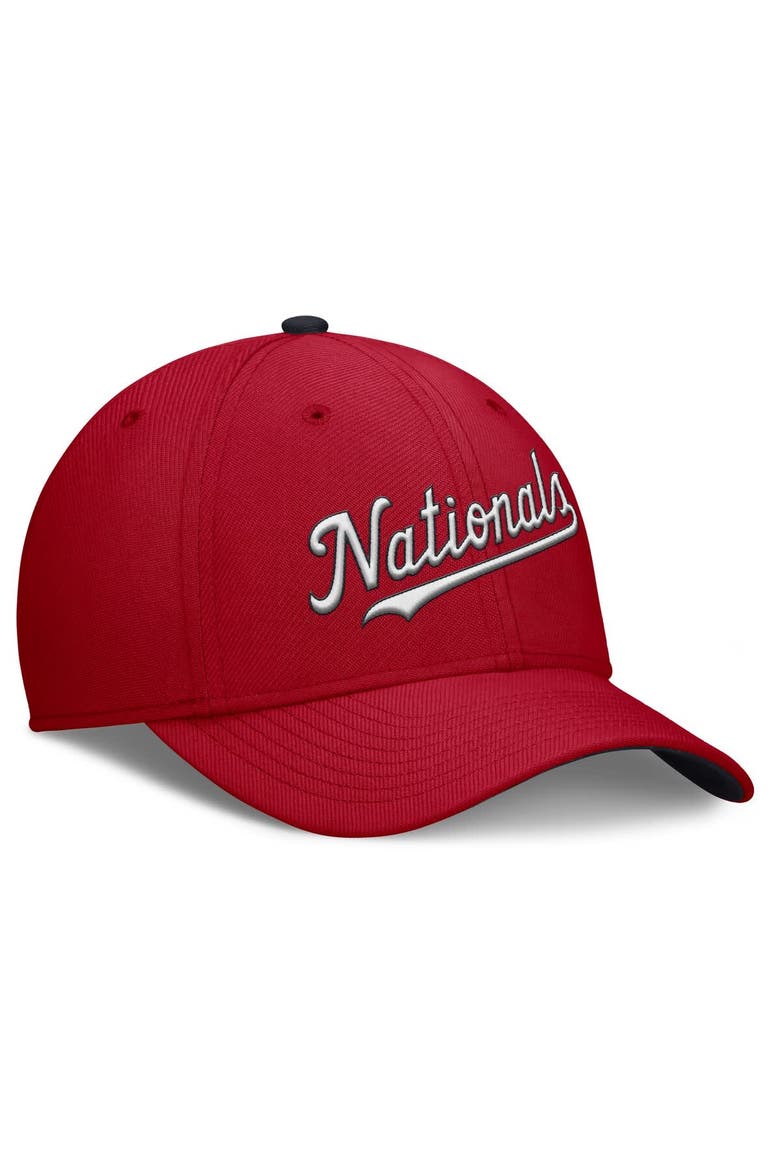 Men's Nike Red Washington Nationals Primetime Rise Dri-FIT Flex Hat, Alternate, color, Red