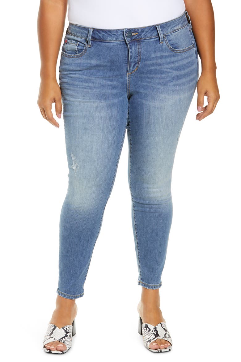 Ankle Denim Leggings, Main, color, HAZEL