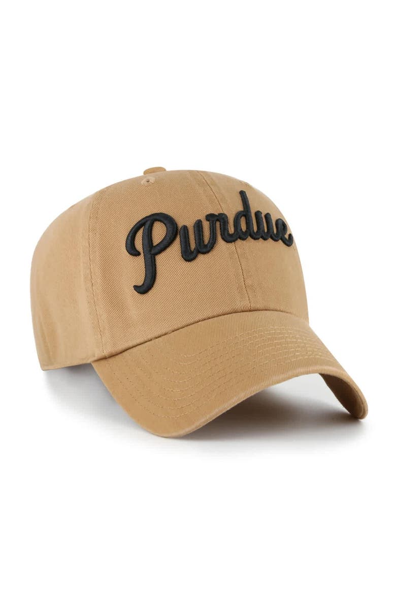 '47 Men's '47 Tan Purdue Boilermakers Vault Clean Up Adjustable Hat, Alternate, color, Tan