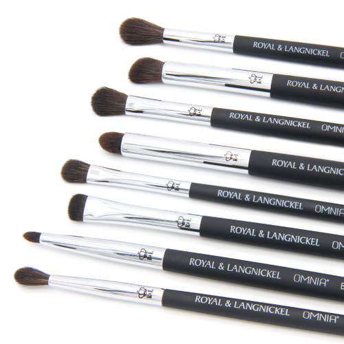 Omnia Brush Pro Deluxe Blending Makeup Brush Set In Black