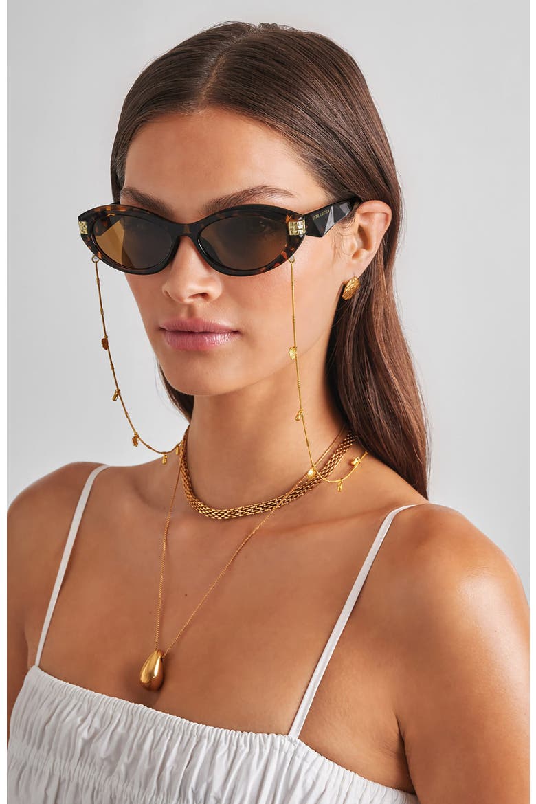 Nissi Sunglasses, Alternate, color, Light Tortoiseshell