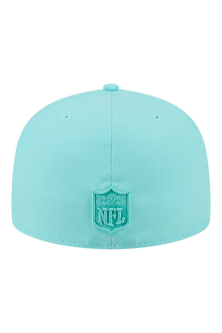 Men's New Era  Turquoise Detroit Lions Color Pack 59FIFTY Fitted Hat, Alternate, color, Turquoise