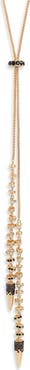 Open Edit Fishtail Cubic Zirconia Lariat Y-Necklace