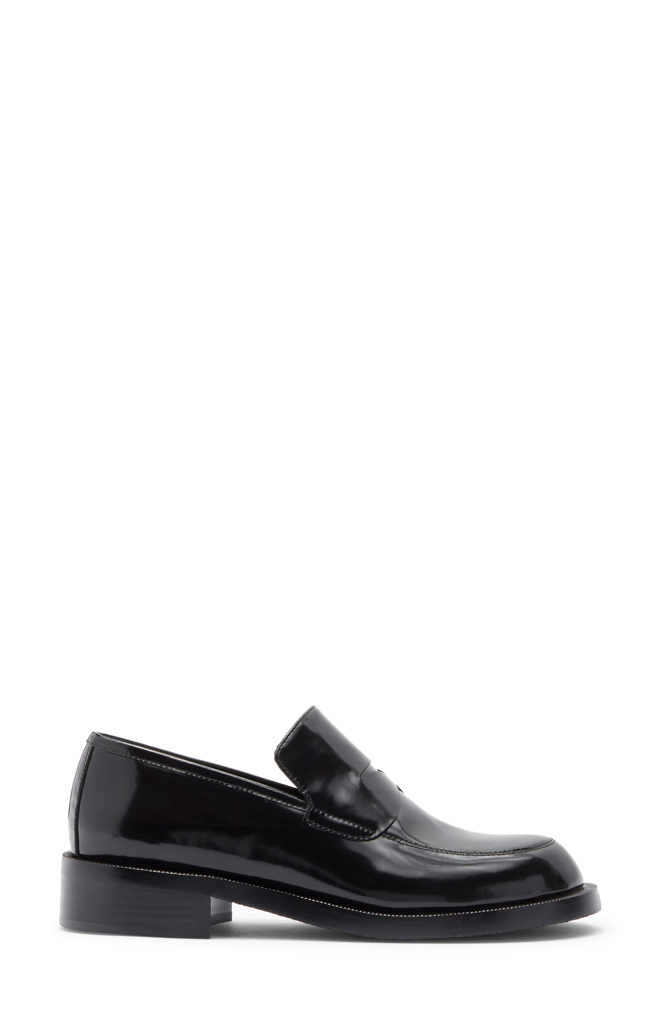 Jeffrey Campbell Rotary Penny Loafer, Alternate, color, Black Box