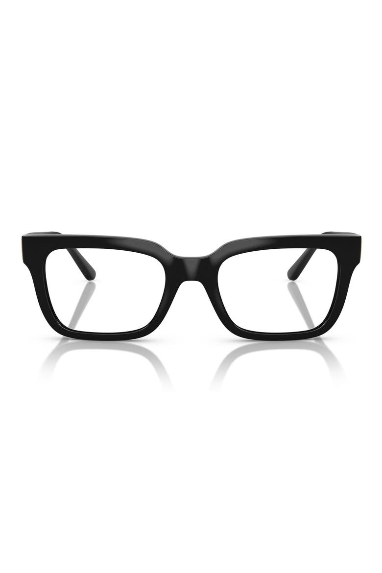 52mm Pillow Optical Glasses, Main, color, BLACK