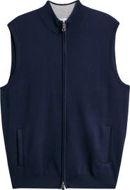 Peter Millar Coolspun Performance Full Zip Sweater Vest