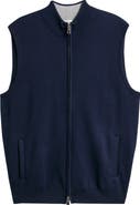 Peter Millar Coolspun Performance Full Zip Sweater Vest