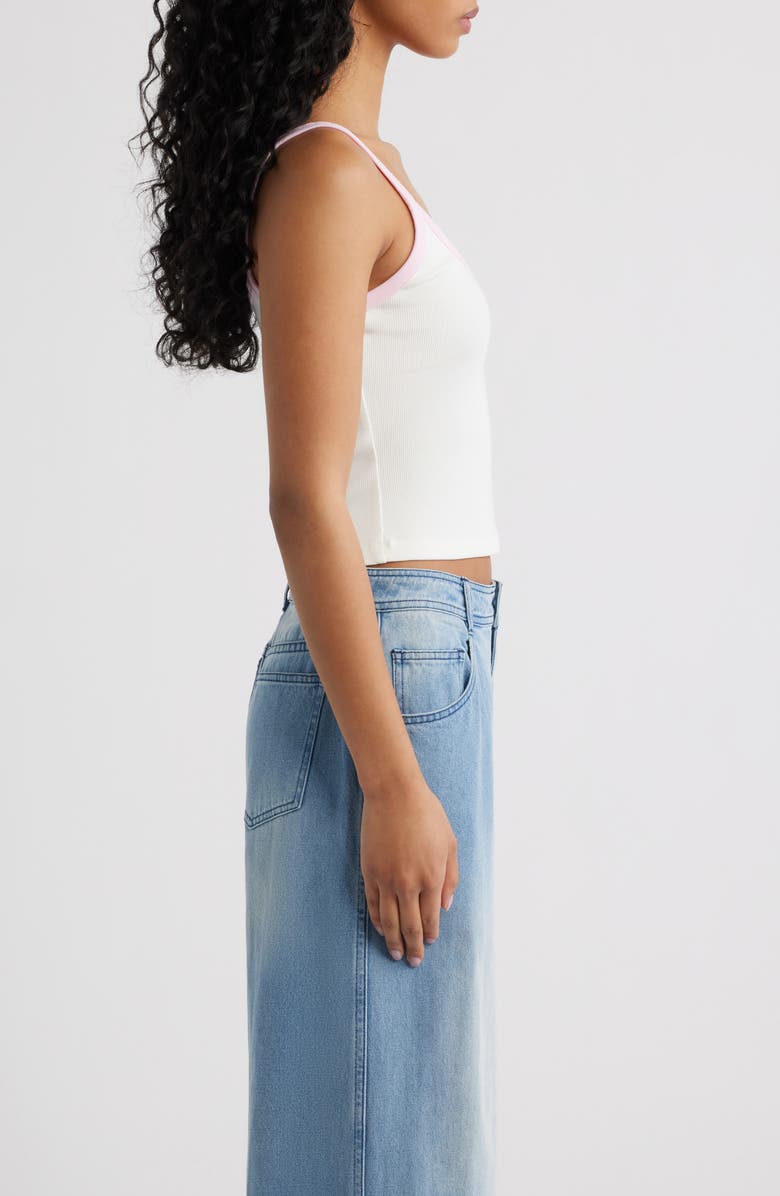 Kulani Kinis Floral Graphic Rib Scoop Neck Tank, Alternate, color, Hibiscus Paradise