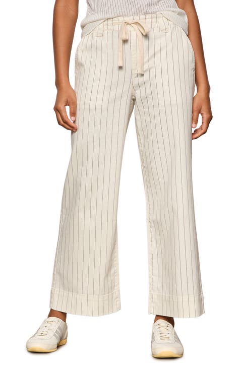 Lily Stripe Ankle Crop Pants (Regular & Petite)