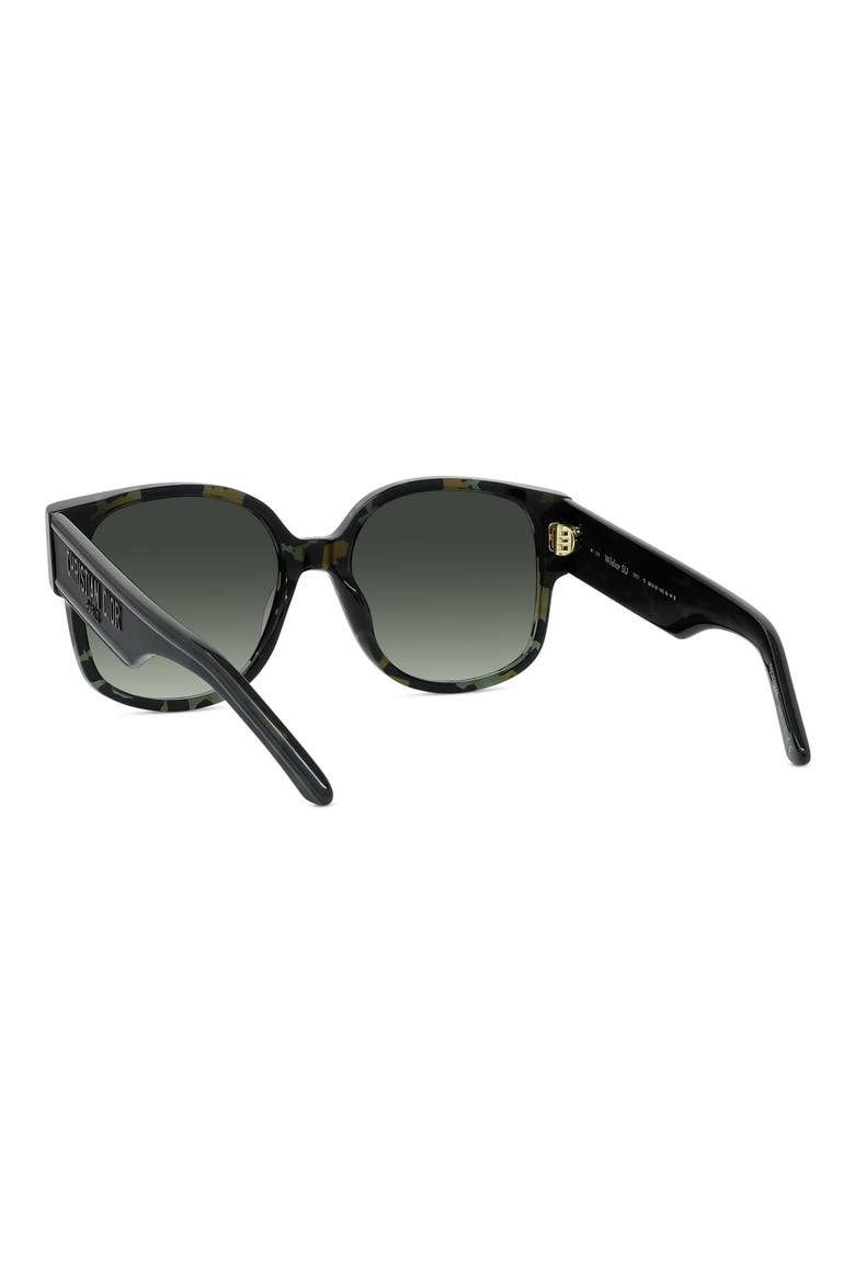 Wildior SU 58mm Square Sunglasses, Alternate, color, GREEN HAVANA/ GREEN