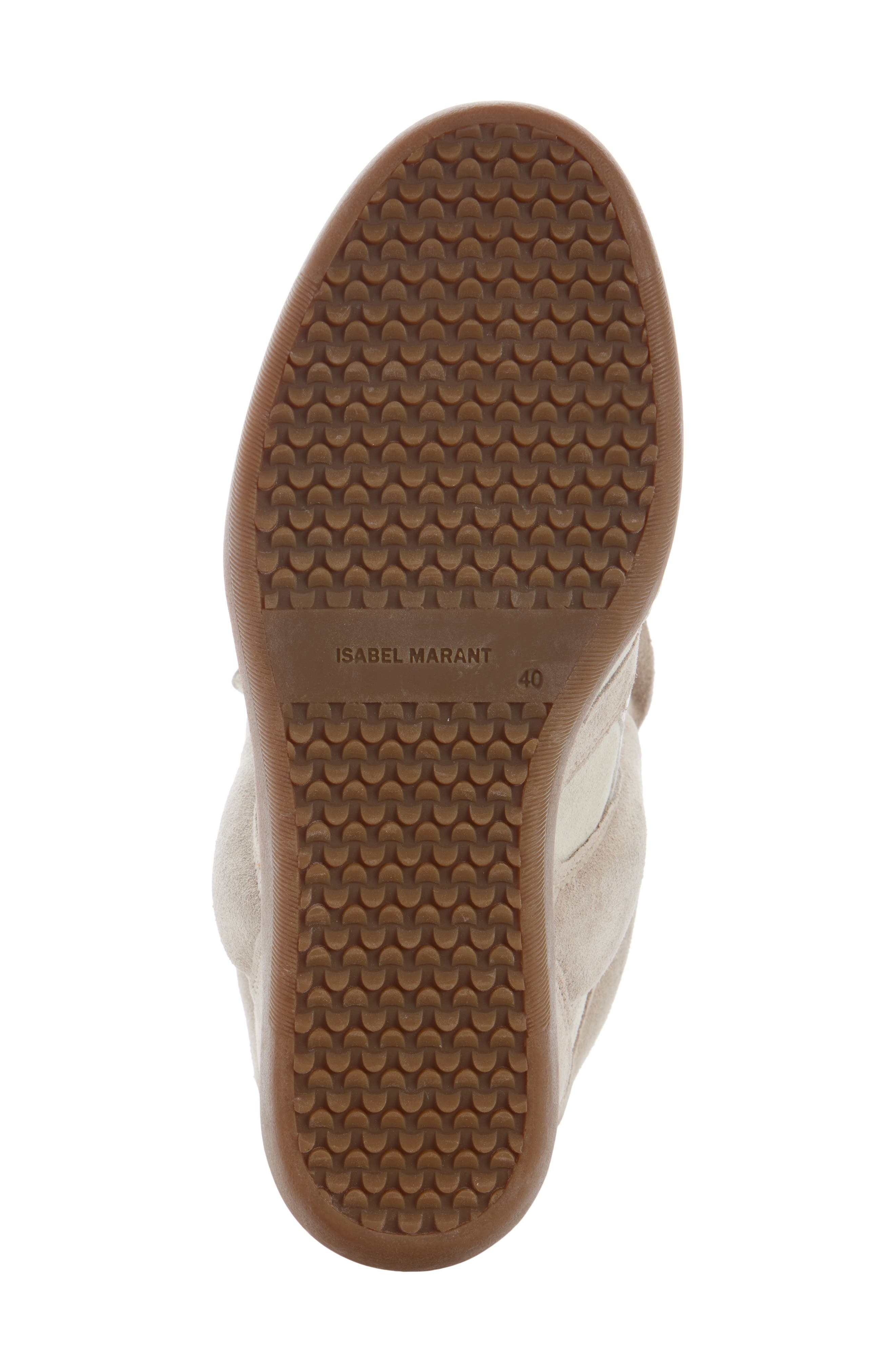 Bekett Hidden Wedge High Top Sneaker, Alternate, color, ECRU