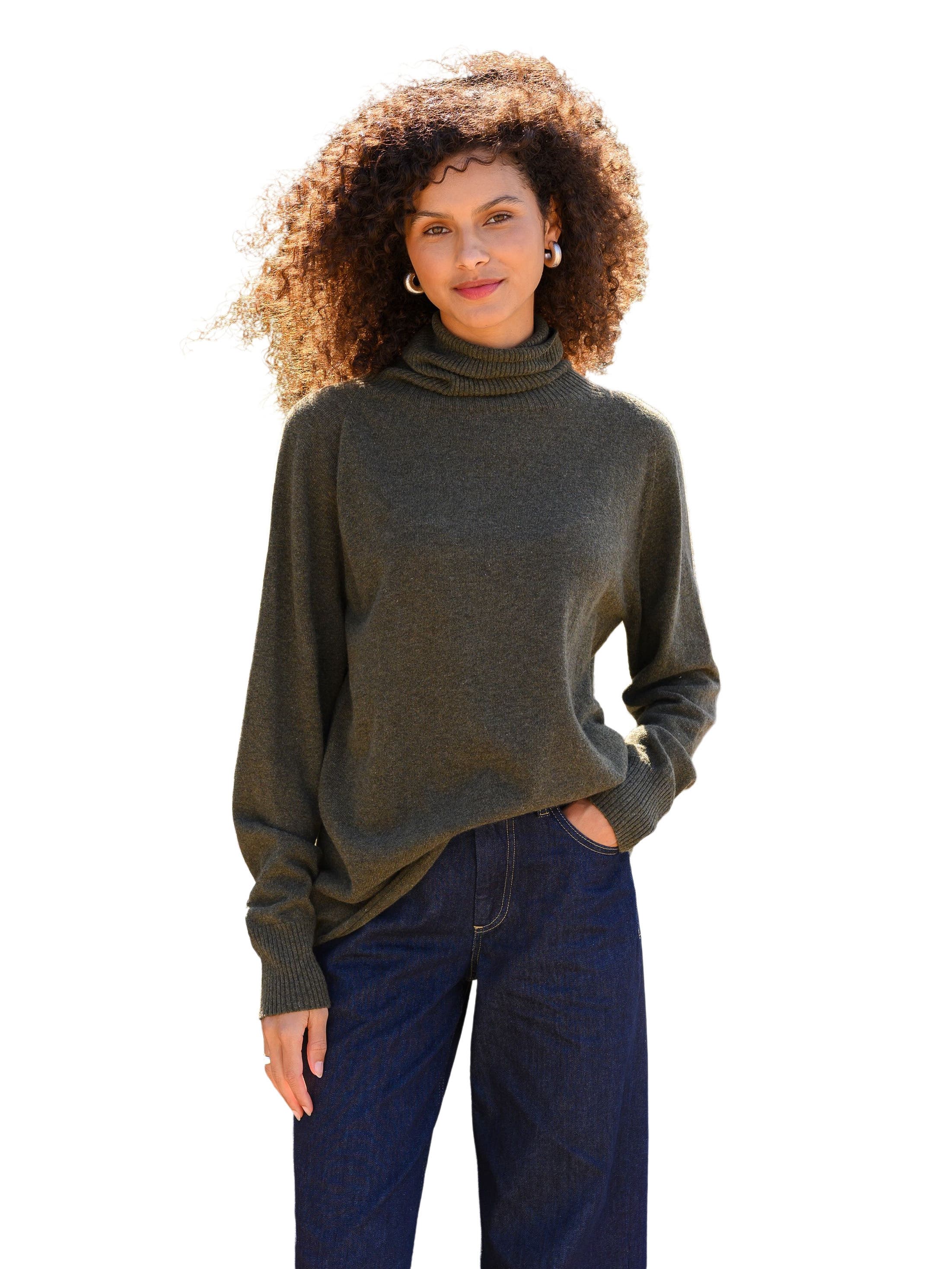 Geelong Wool Slouch Turtleneck Sweater - image 3