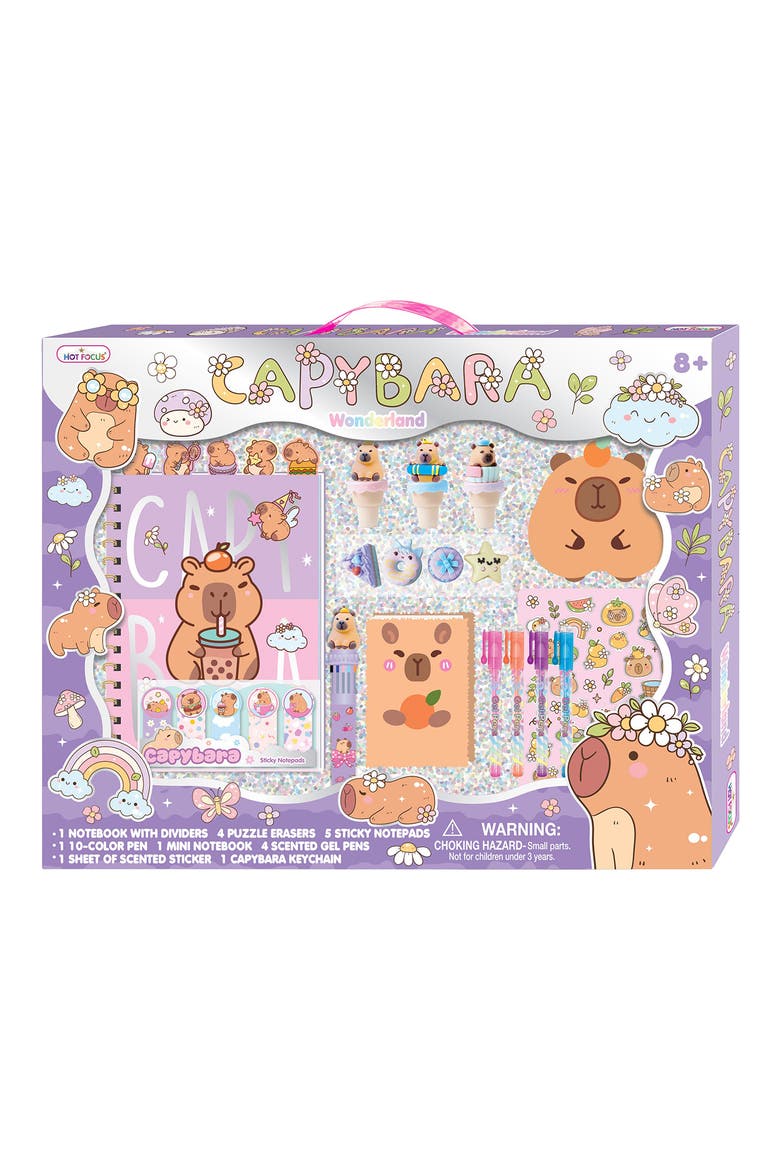 Kids' Capybara Wonderland Notebook Set, Main, color, MULTI COLOR