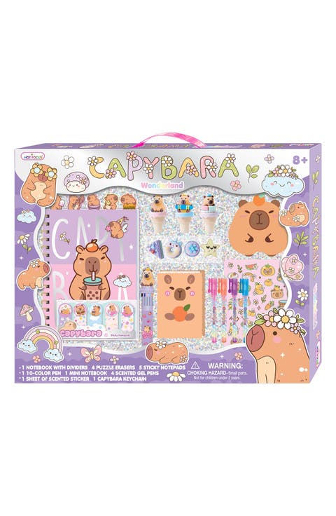 Kids' Capybara Wonderland Notebook Set