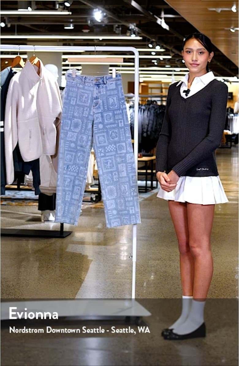 Beach Party Holiday Wide Leg Jeans, sales video thumbnail