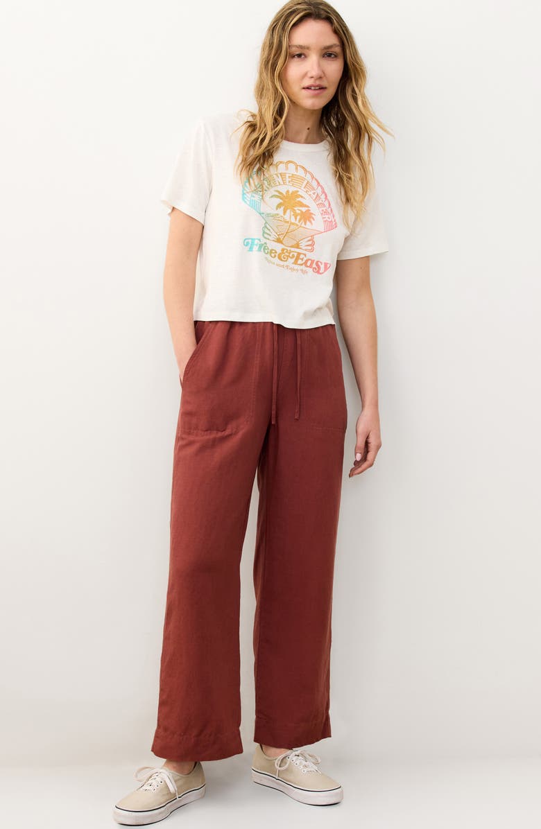 Marine Layer Hemp & Cotton Crop Graphic T-Shirt, Alternate, color, Natural