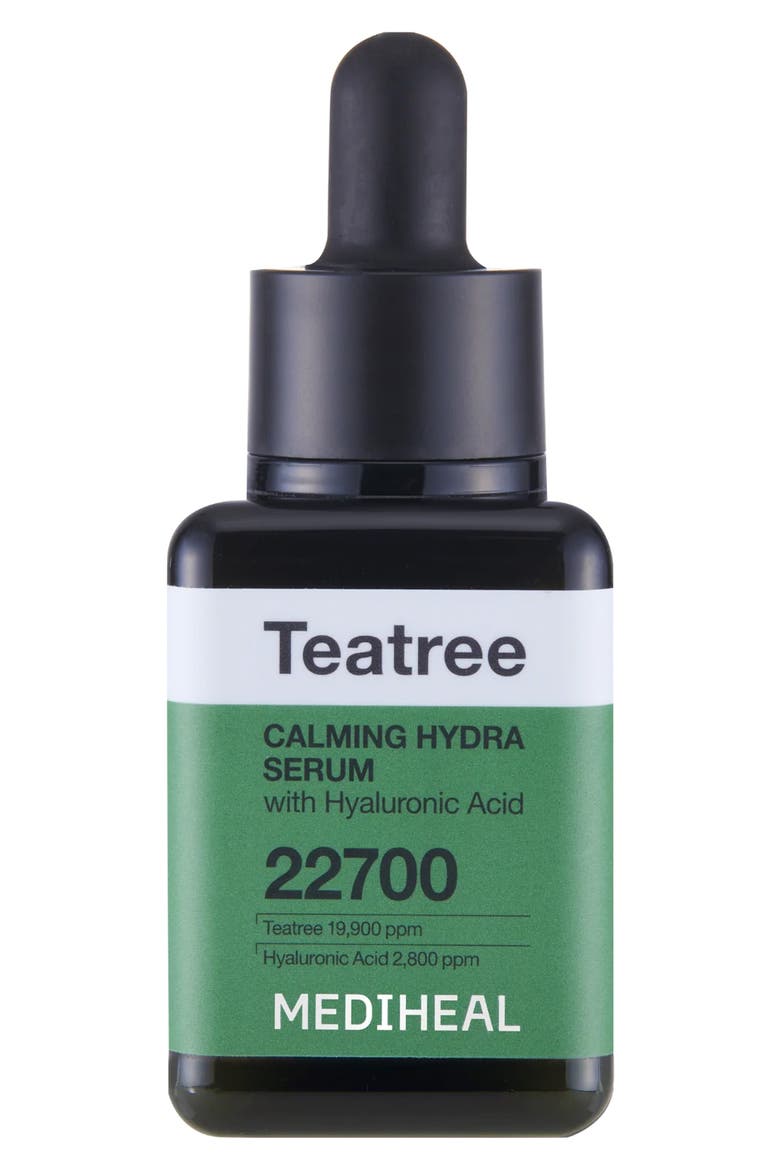 Teatree Calming Hydra Serum, Main, color, DARK GREEN