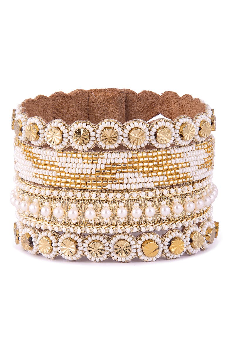 Deepa Gurnani Sandy Bracelet, Main, color, 