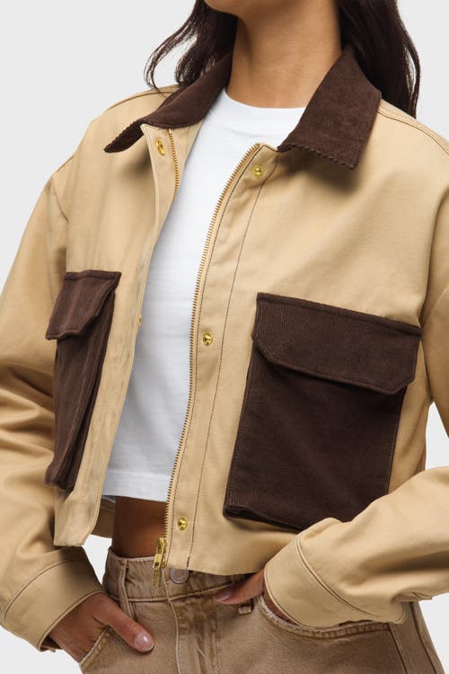 Hudson Jeans Chore Jacket In Brown