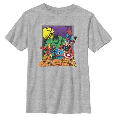 Boy's Marvel Halloween Avengers Scene T-shirt