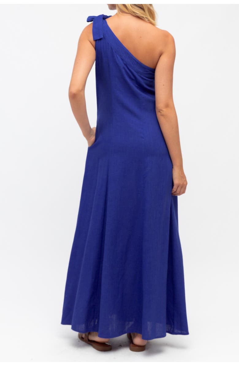 Label of Love Tia One Shoulder Maxi Dress, Alternate, color, Blue