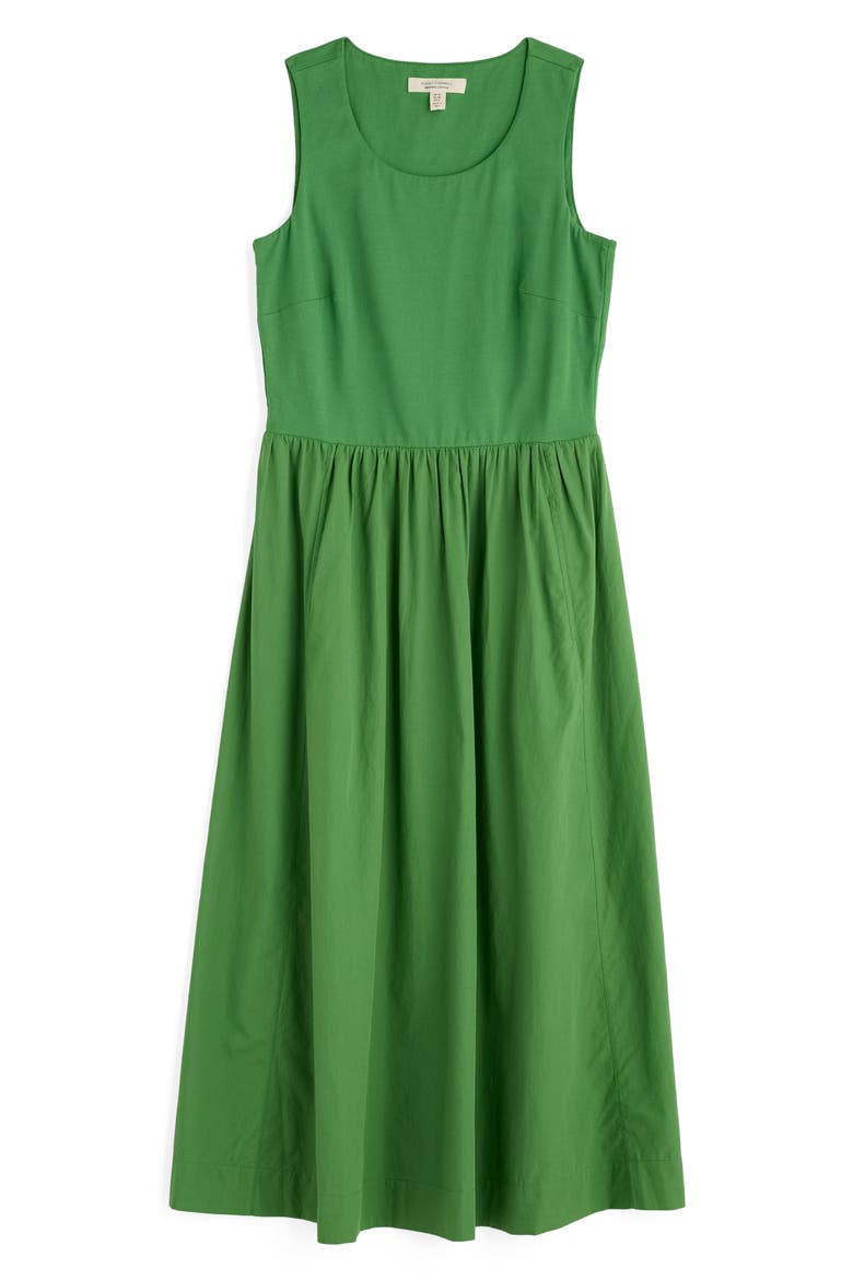 Madder Mixed Media Sleeveless Midi Dress, Alternate, color, HEDGEROW
