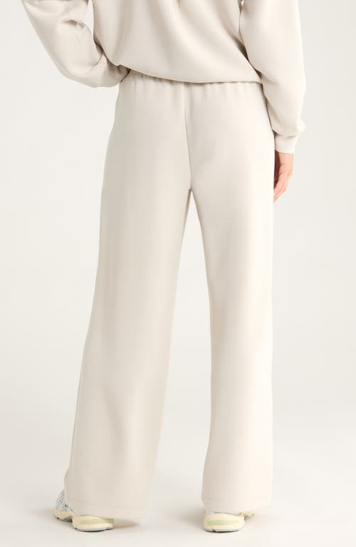 Zella Ultrasoft Knit High Waist Straight Leg Pants In Neutral