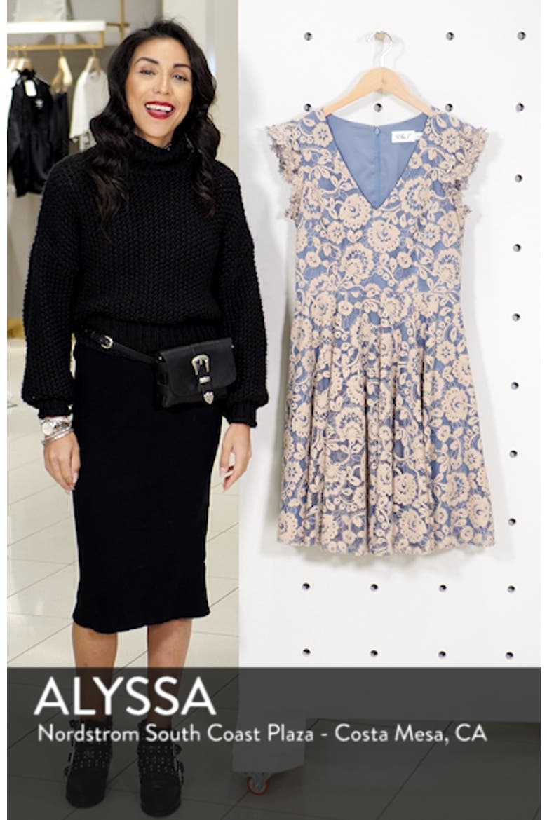 Lace Fit & Flare Dress video