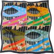 Lost Pattern Season in Park Silk Bandana