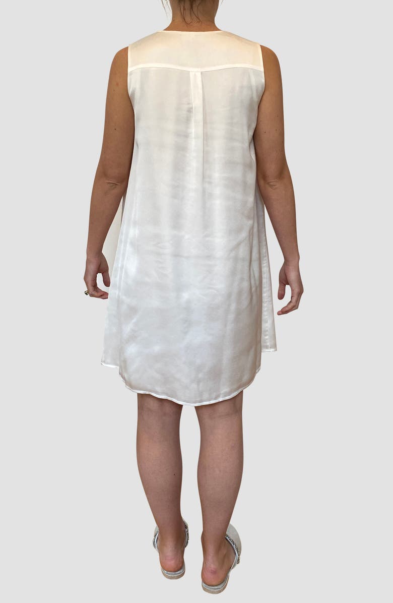 Emilia George Cecilia Maternity/Nursing Dress, Alternate, color, Satin White