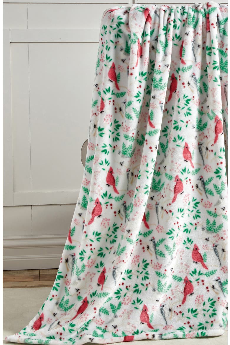 Cardinal Decorative Plush Blanket, Alternate, color, MULTI-COLOR