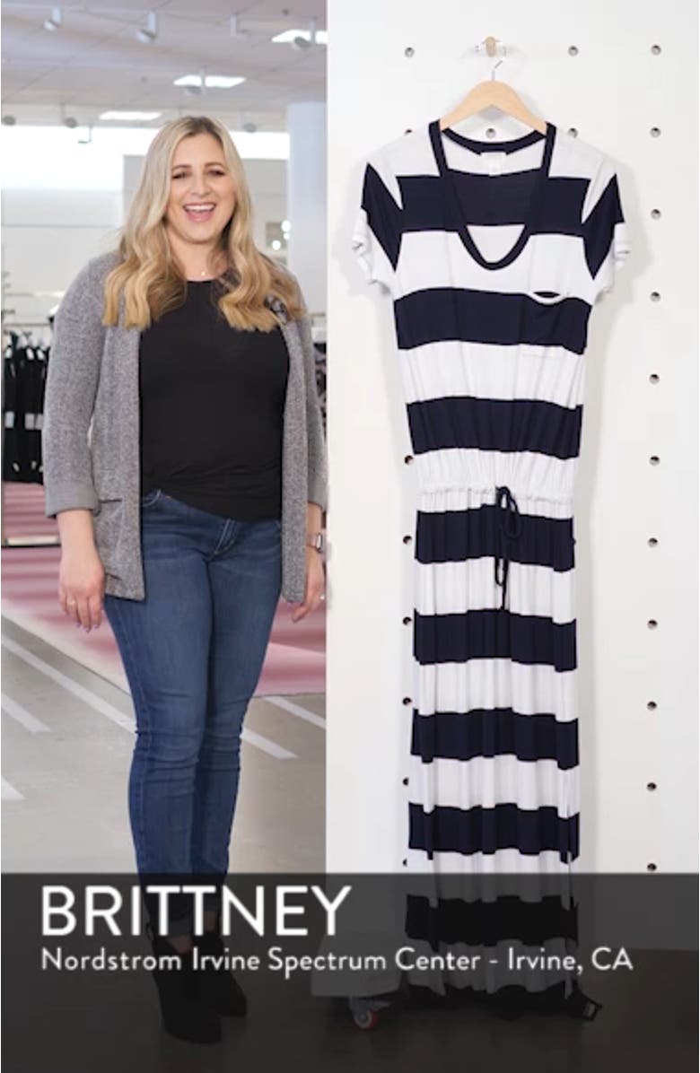 Drawstring Jersey Maxi Dress, sales video thumbnail