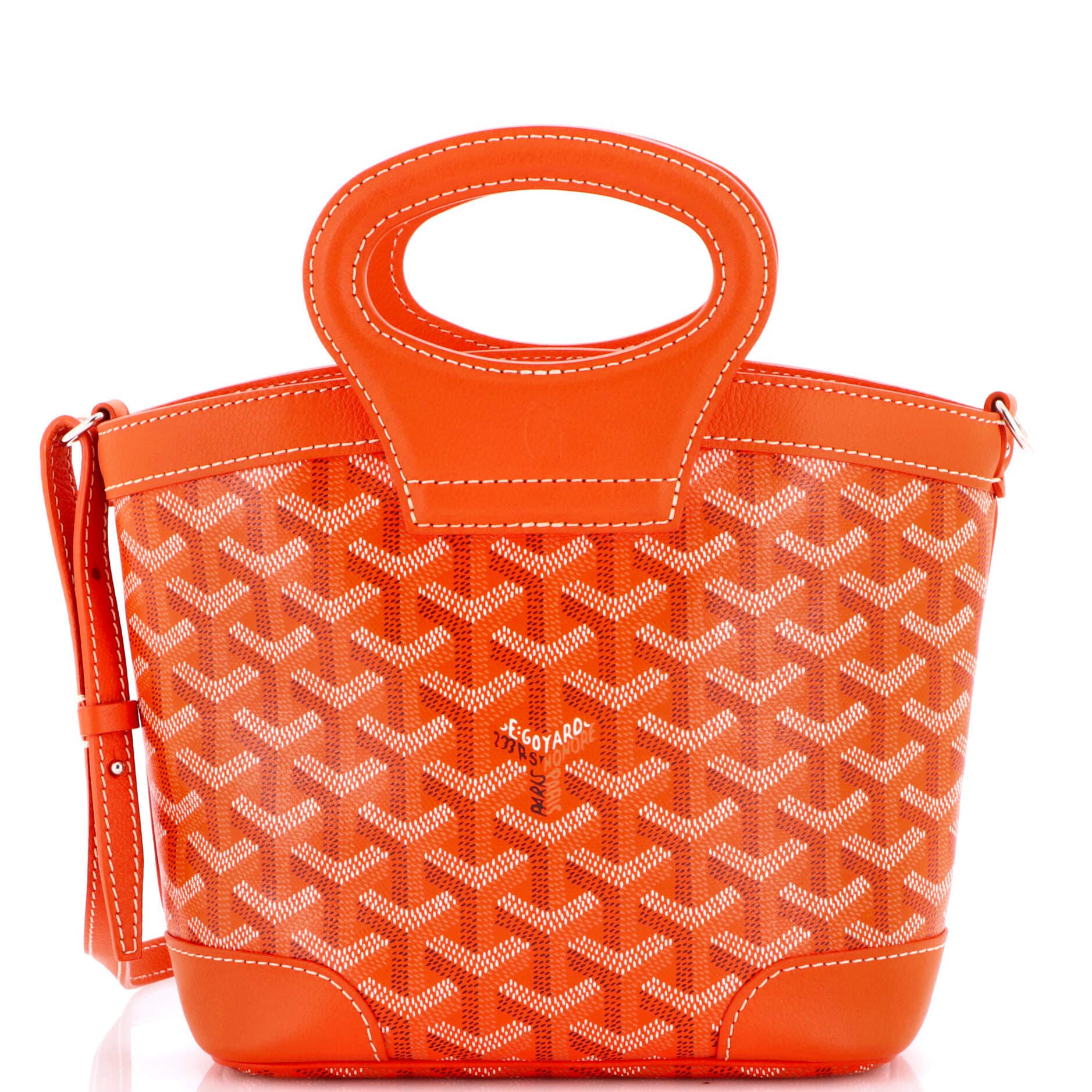 Pre-Owned Goyard Beluga Bag Coated Canvas Mini, Main, color, Orange