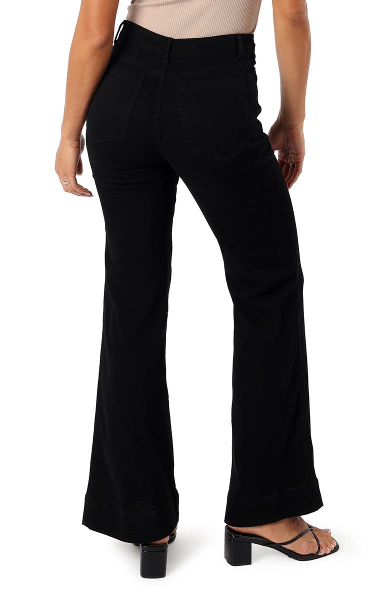 Petal & Pup Nico Patch Pocket Super High Waist Wide Leg Jeans, Alternate, color, 