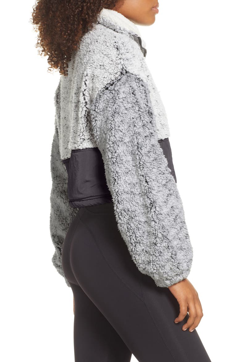Free People FP Movement BFF Half Zip Pullover, Alternate, color, DARK GREY